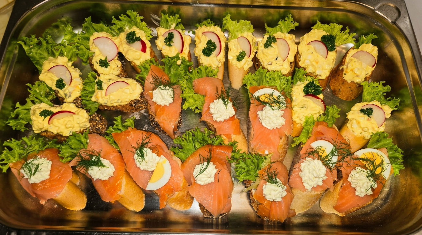 Lachs- & Eier-Häppchen