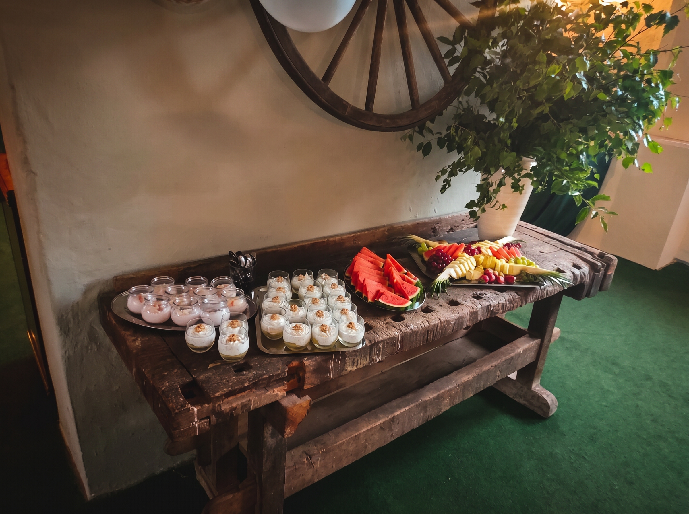 Dessertstation rustikal